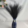 3pcs-Artificial Pampas Grass Simulation Feather Wedding Props Reed Hair Boho Home Decoration