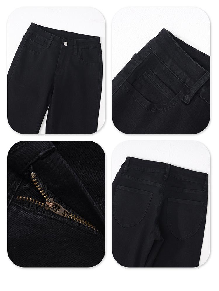 YC&2 Retro Spicy Girl Low-Waist Wide-Leg Flared Jeans for Women - Slimming, Micro-Elastic, Versatile, Spring/Summer