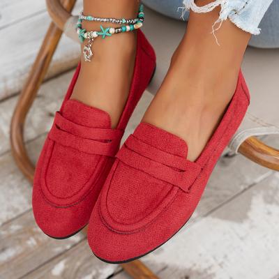 Women Flats Shoes Handmade Suede Genuine Leather Loafers Slip On Comfortable Flat Shoes Outdoor Elegant Sneakers Women