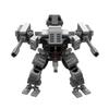 Non-Toxic Science Fiction Military Combat Robot Armed Bipedal Walking Mecha Rong Building Block Moc Building Toy Model
