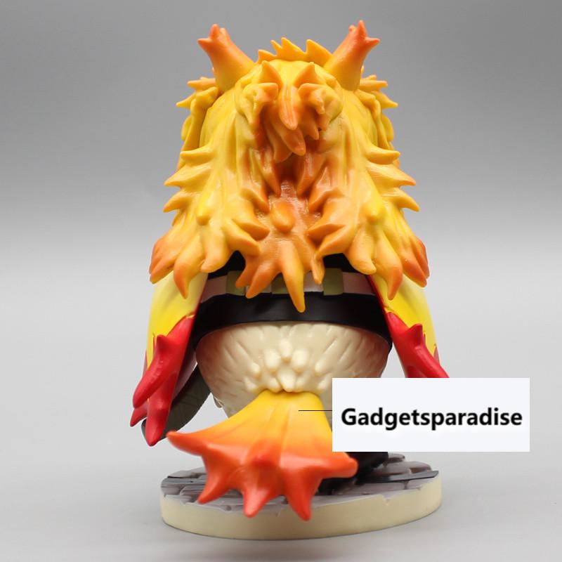 11CM Japanese Anime Demon Slayer GK Rengoku Kyoujurou Owl Big Brother Figure Model Toys Doll Kid Decorative Gift