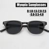 Gafas de Miopía Oversize de Moda para Hombre y Mujer Nuevas Gafas de Sol de Prescripción Cuadradas a la Moda con Protección UV -3.5-4.0