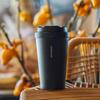 LOCK&LOCK Insulated Coffee Mug with Flip-Top Lid