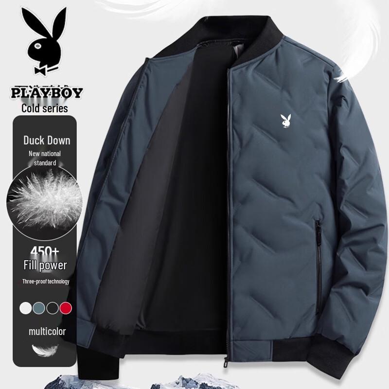 PLAYBOY Men s Winter Stand-Up Collar Down Jacket L