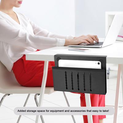 Laptophalter für die Schreibtischseite, kein Bohren erforderlich, zum Anklemmen, Schreibtischregal, Aufbewahrungs-Organizer für Tablet-Computer, strapazierfähig, zum Aufhängen am Schreibtisch, vertikaler Laptopständer