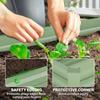 Set of Two 100 x 60cm Steel Planter Boxes - Light Green
