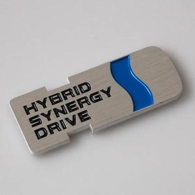 Aluminum Alloy Car HYBRID SYNERGY DRIVE Emblem Badge Sticker for Toyo/ta Ca/mry P/RIUS