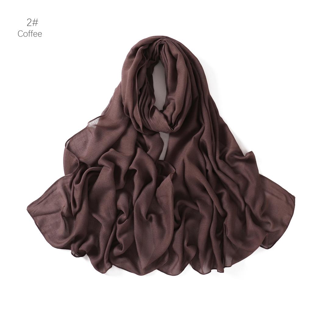 High Quality Single Stich Modal Cotton Hijabs Thin Breathable Soft Headscarf Long Shawls for Muslim Women  New Headwraps