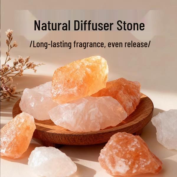 High-End Aromatherapy Crystal Stone Essential Oil Diffuser for Home Rose Salt Crystal 100g Natural Diffuser Stone