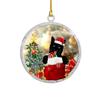 2D Black Cat Christmas Pendant Cartoon Vibrant Black Cat Christmas Ornaments  New Year