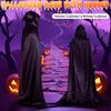 1PC Halloween Hooded Cloak Cape Witch Costume Vampire Cloak Wizard Cosplay Costume for Halloween Cloak Costumes Party Cape