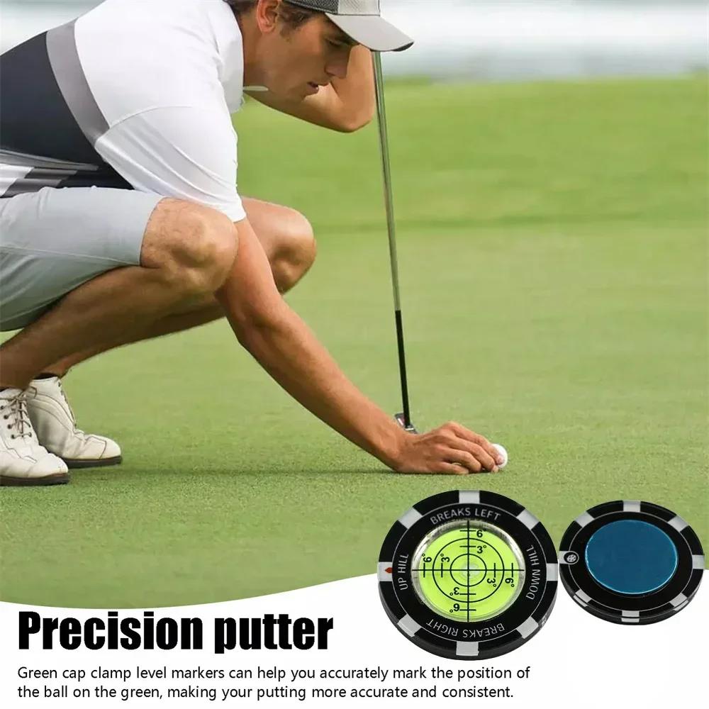 Putt Green Reader Tragbares Golf-Putting-Werkzeug für Golfer Golfball-Marker Hochpräzisions-Wasserwaage Green Reading-Hilfe Golfzubehör