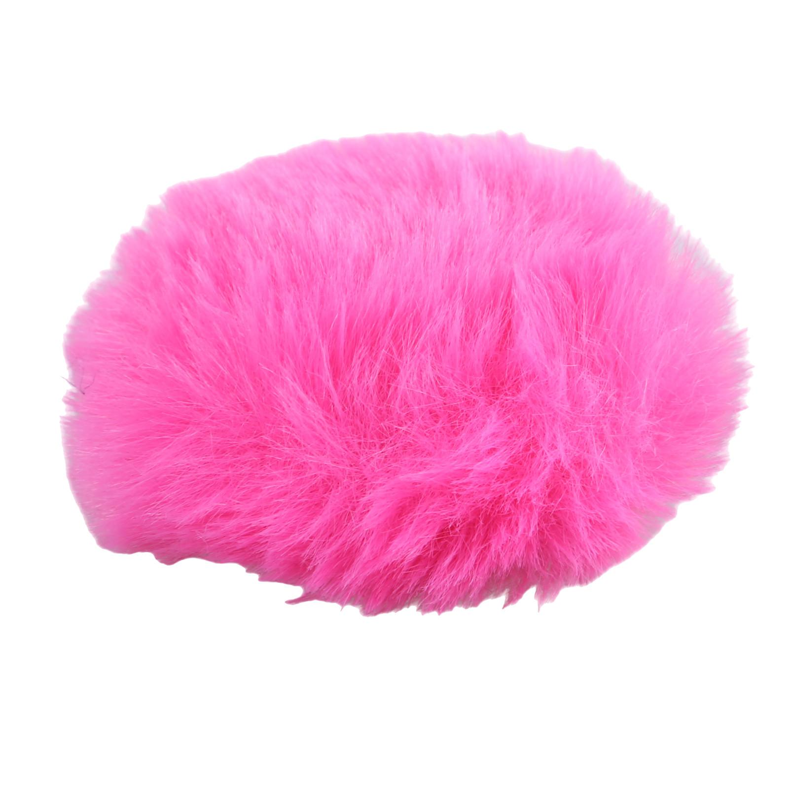 

Мягкая искусственная меховая ветрозащита для микрофонов Lark MIX 02, ветрозащитный чехол, улучшающий качество записи горячий розовый