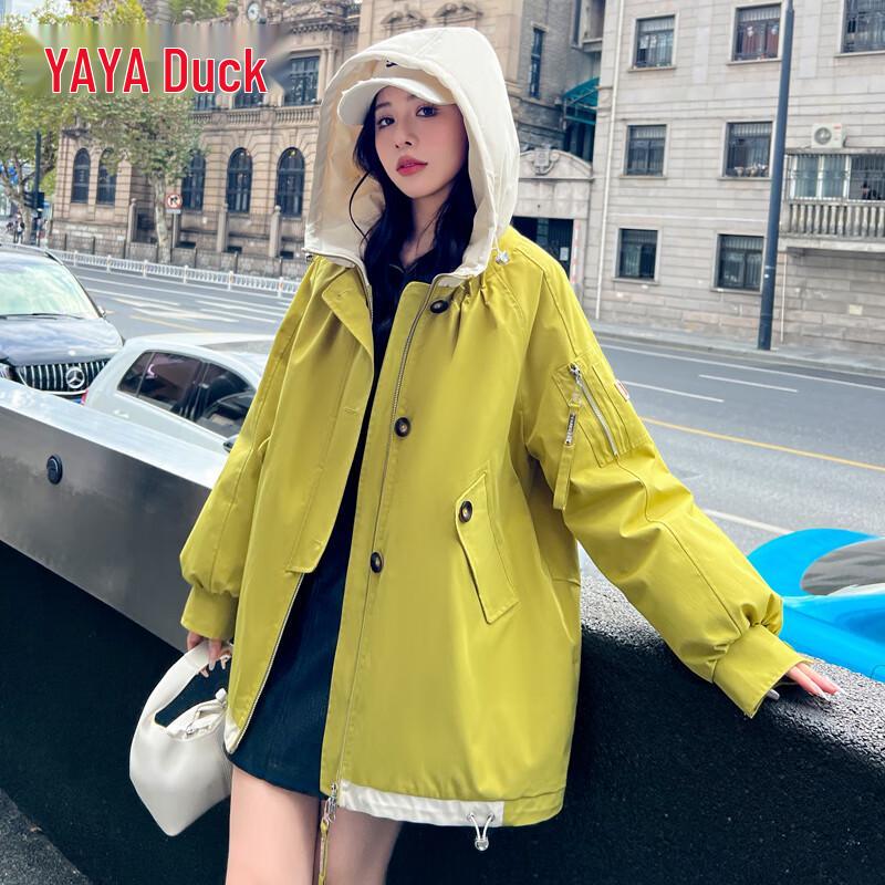 

Женский зимний пуховик Yaya с капюшоном средней длины M