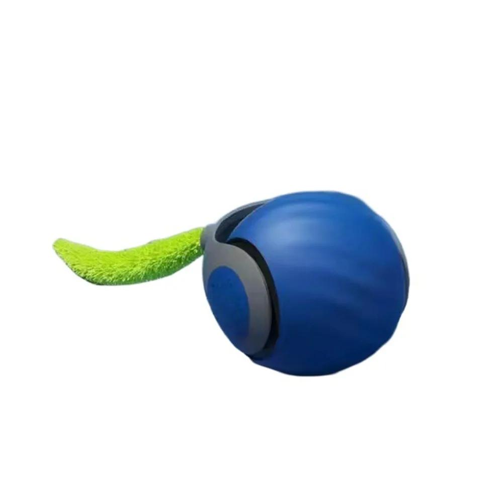 Gravity Sensor Cat Interactive Ball Automatic Moving Smart Pet Toy Ball with Faux Tail Silicone Jumping Rolling Ball Self Hi