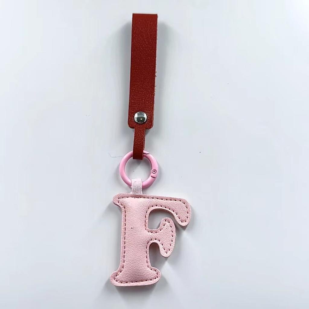 Porte-clés Lettre en Cuir Charme de Sac