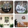 20Pack Wood Circles for Crafts,12 Inch Blank Round Door Signs with 8 Pcs Decoration Bows and 20 Pcs Ropes,for Decoration