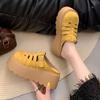 Thick-soled Spring Muffin Bag Head Slippers Women's New Small Man Increases Height and Pedals Lazy Single Shoes