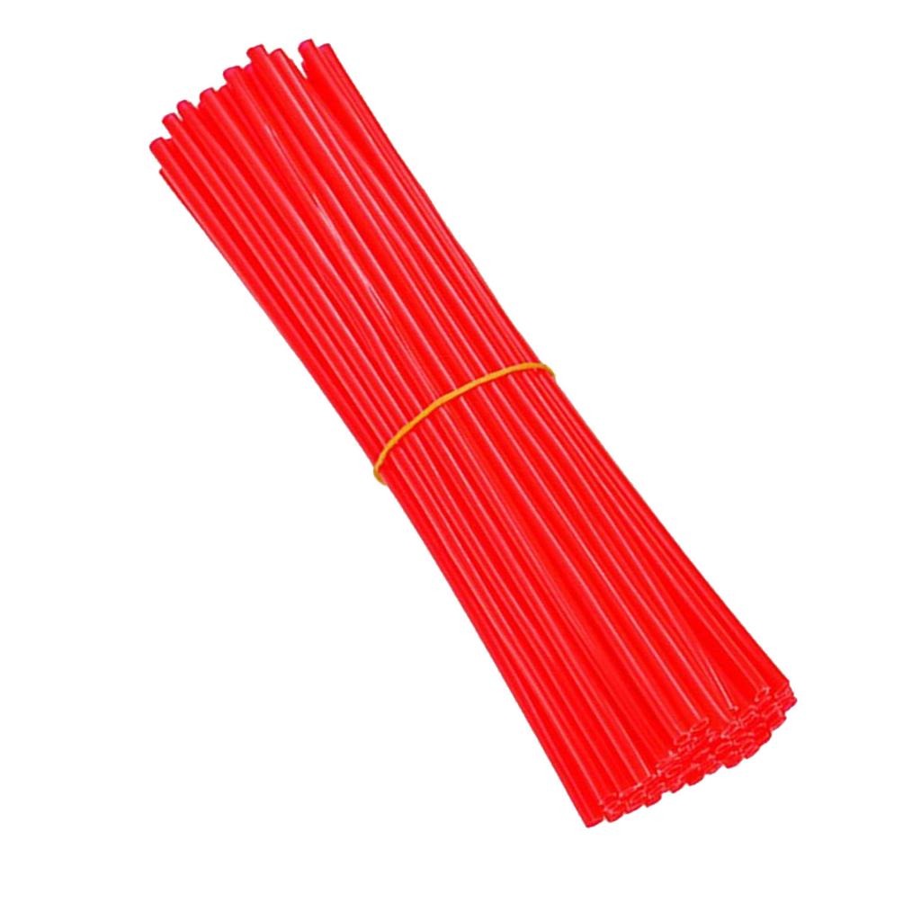 72pcs Bicycle Spoke Skins Decorative Cool Universal Spoke Wrap Cover for Mountain Dirt Kids Bike