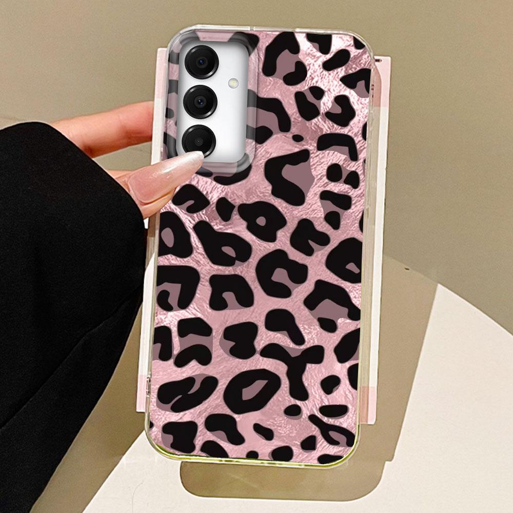 Retro Red Leopard Phone Case for Samsung Galaxy A55 A07 A17 A56 A36 A26 A16 A53 A06 A14 A24 A34 A54 A15 A25 A35 A12 A13 Cover