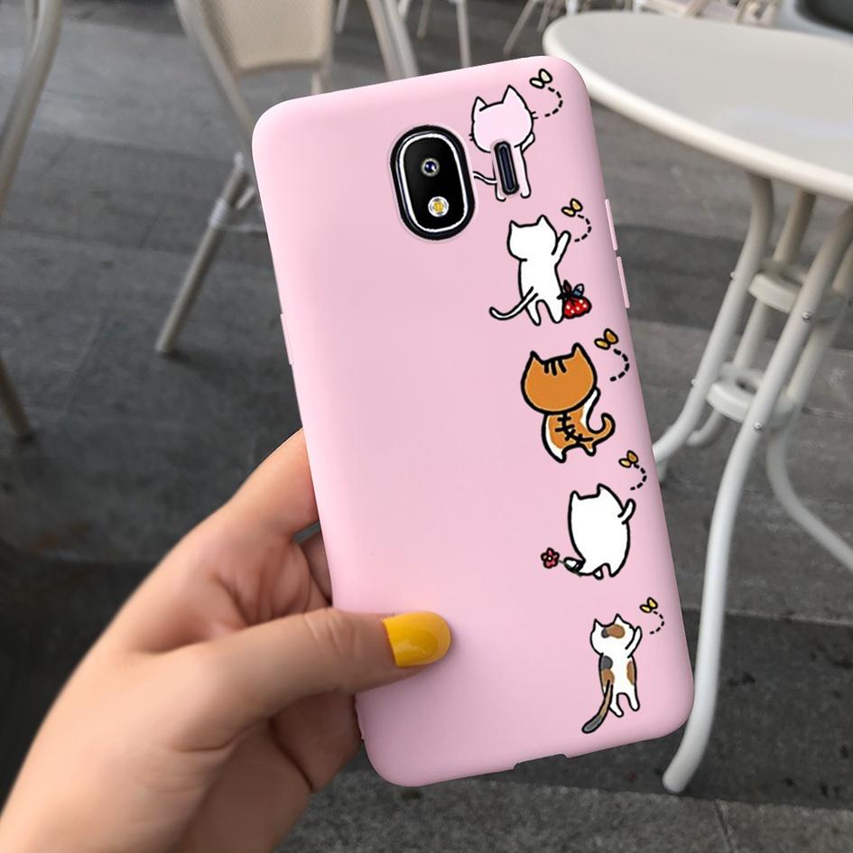 For Samsung Galaxy J4 J6 2018 EU Case SM-J400F J600F Lovely Cartoon Protective Skin Cover For Samsung J4 2018 J 4 J 6 Soft Coque
