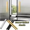 Matte Black Aluminum Zinc Zinc Alloy Strip Gold Narrow Frame Handle Sliding Door Handle  Ultra Narrow Frame