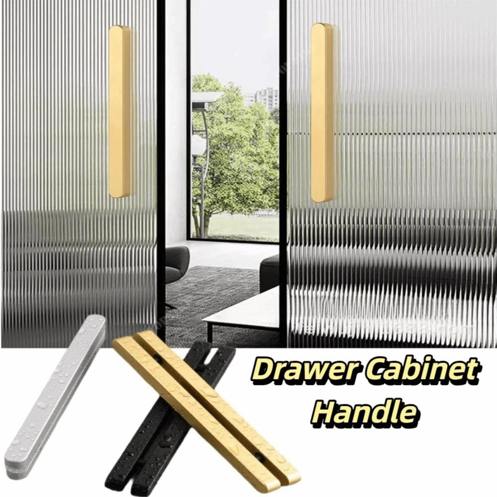 Gold Sliding Door Handle Silver Narrow Frame Handle Easy Install Bathroom Handle  Shower Room