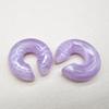 Fashion Smooth Surface Acrylic C-Shaped Ear Clip for Women Simple Personality Multicolor No Piercing Earring Party Daily Jewelry