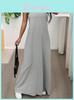 Elegant Polyester Sleeveless Dress Twopiece Set For Casual Spring Wear