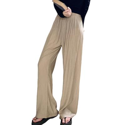 Pantalon Large Tendance pour Lâche Élastique Parfait pour le Quotidien Automne [xppe] Pantalon Femme, Été, Coupe, Ceinture, Amincissant, Doux, Amincissant, Confortable,