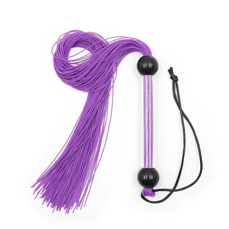 New Silicone Whip Bondage Restraint Soft Rubber Whip Role Play Game Riding Crop Flirting Slave Sex Toys for Couples