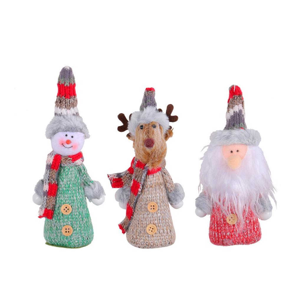 Festive Knitted Doll Pendant Ornaments Perfect Decorations for Your Christmas Tree Home Decorations Gift for Friends