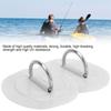 2pcs Inflatable Boat Kayak D  Pad Patch PVC Marine Stainless Steel Fixed Buckle(Black )