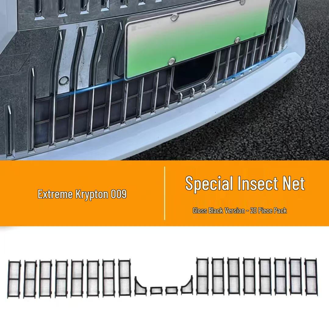 Zeekr 009 Radiator Grille Protection: Anti-Insect, Anti-Pollen, Dustproof Net for 23 Models, No Disassembly Required