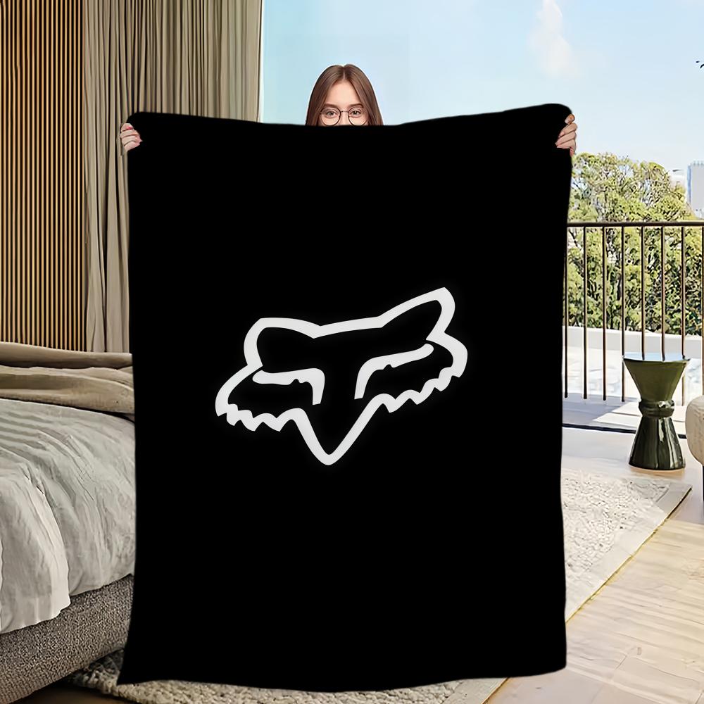

Cool Logo F-Fox R-Racing Blanket For Sofa Room Microfiber Bedding Blanket office Travel Gift Home 30x40in