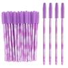 50Pcs Disposable Eyelash Brushes Makeup Tools Silicone Eyelash Makeup Brush Microbrush Rainbow Color Mascara Wand Applicator