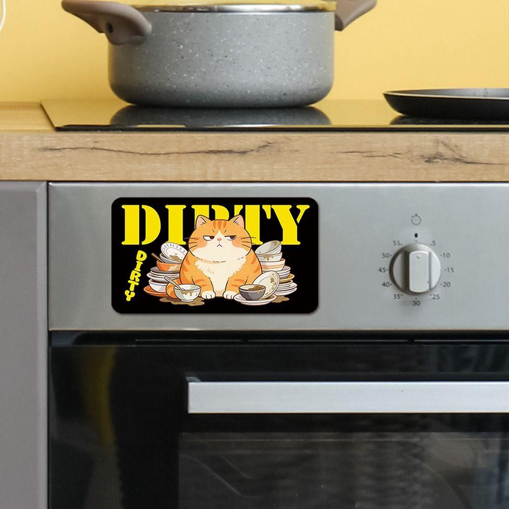 Non-Scratch Dishwasher Stickers Cartoon Animal Dishwasher Sticker  Kitchen Use