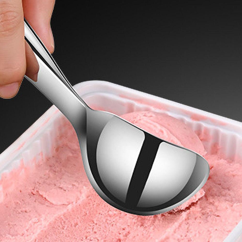 304 Edelstahl Eisportionierer Selbstschmelzender Gelato-Kugel-Löffel Langlebiger Wassermelonenschöpfer Obst