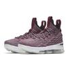 Nike Lebron 15 'Wine Red' Slip Resistant Cushioning Mid Top Children's Basketball Shoes Red White Teenagers 922811-201