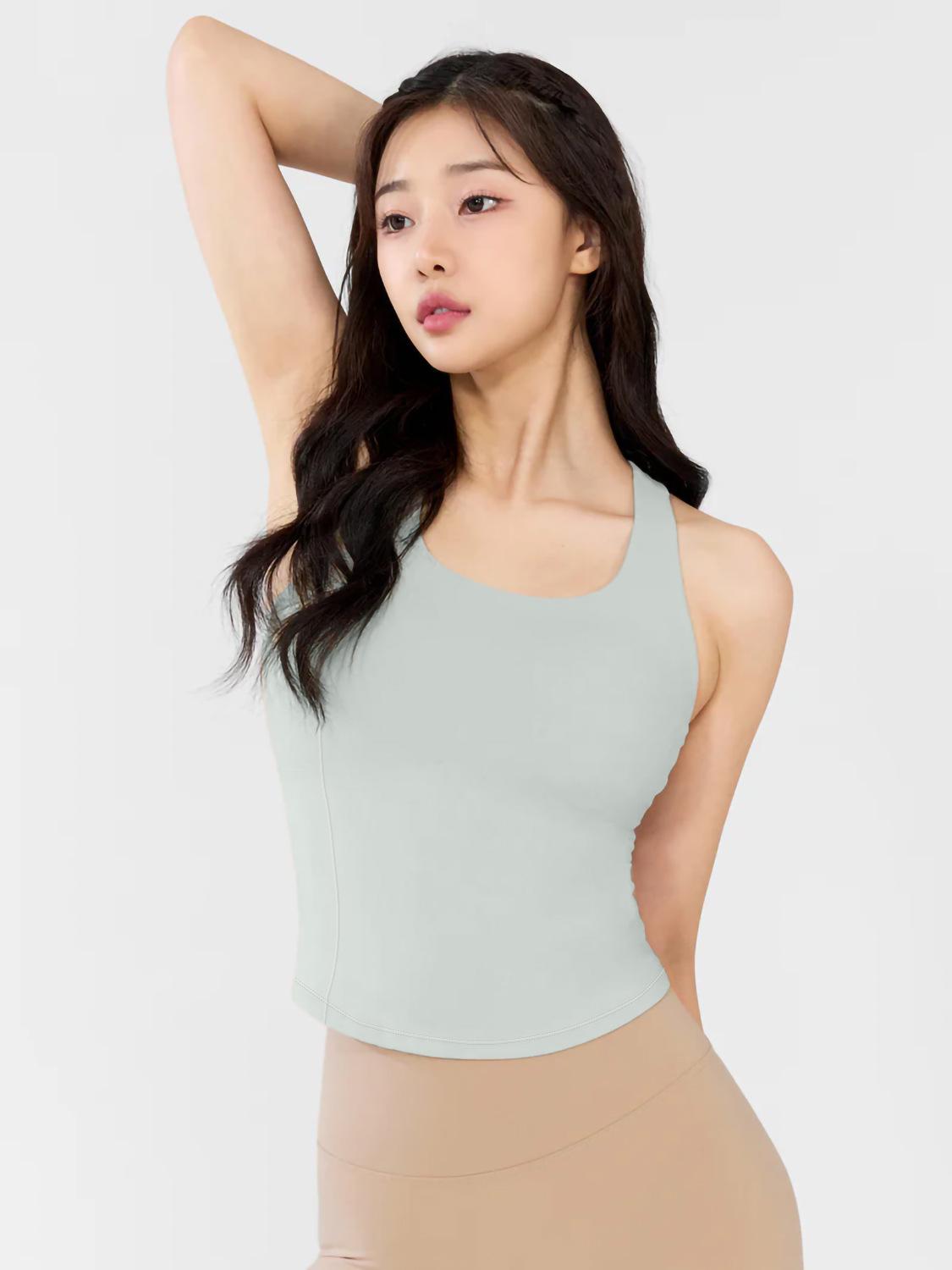 

Спортивный бюстгальтер с высокой степенью поддержки, с перекрещенными лямками на спине - Ударопрочный, Утягивающий, Дышащий для бега, йоги и фитнеса. XL