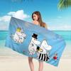 Cute M-Moomins Anime Beach Swimming Towel Soft Absorbent Washcloth Children's Gifts for Kids Travel Camping Gym