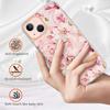 For iPhone 15 Case IMD IML Flower Pattern Electroplated TPU Back Cover