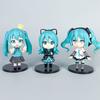 11cm Anime Neue Hatsune Miku Figur Mini Charakter Ornamente Kawai Grüne Hatsune Heim Schreibtisch Dekoration Erwachsenenspielzeug Kinder Geburtstagsgeschenk