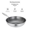 Debo Stainless Steel Honeycomb Wok with Lid