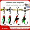 Modified Fly Fishing Mosquito Hook with Propeller Sunflower Sequins - Micro Lure Artificial Bait