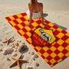 1 Stück AS Rom Fußballclub Wappen Strandtuch - Weiche, Saugfähige Mikrofaser, Leicht, Ideal für den Strand, Partys, Reisen, Camping Fan-Geschenke