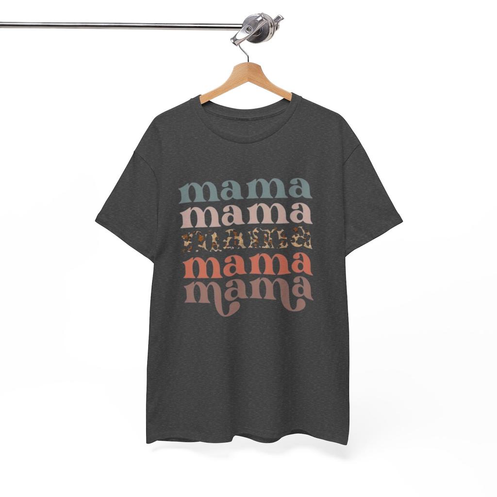 Retro Mama Shirt, Leopard Mama Shirt, Motherhood Shirt, Cute Mom Shirt,Mothers Day Gift, Mama T-shirt,Mom Life Shirt,Mama Shirt