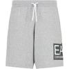EA7 SS24 Letter Logo Printed Mid-Rise Drawstring Casual Shorts Men Shorts Gray 3DPS63-PJ05Z-3905