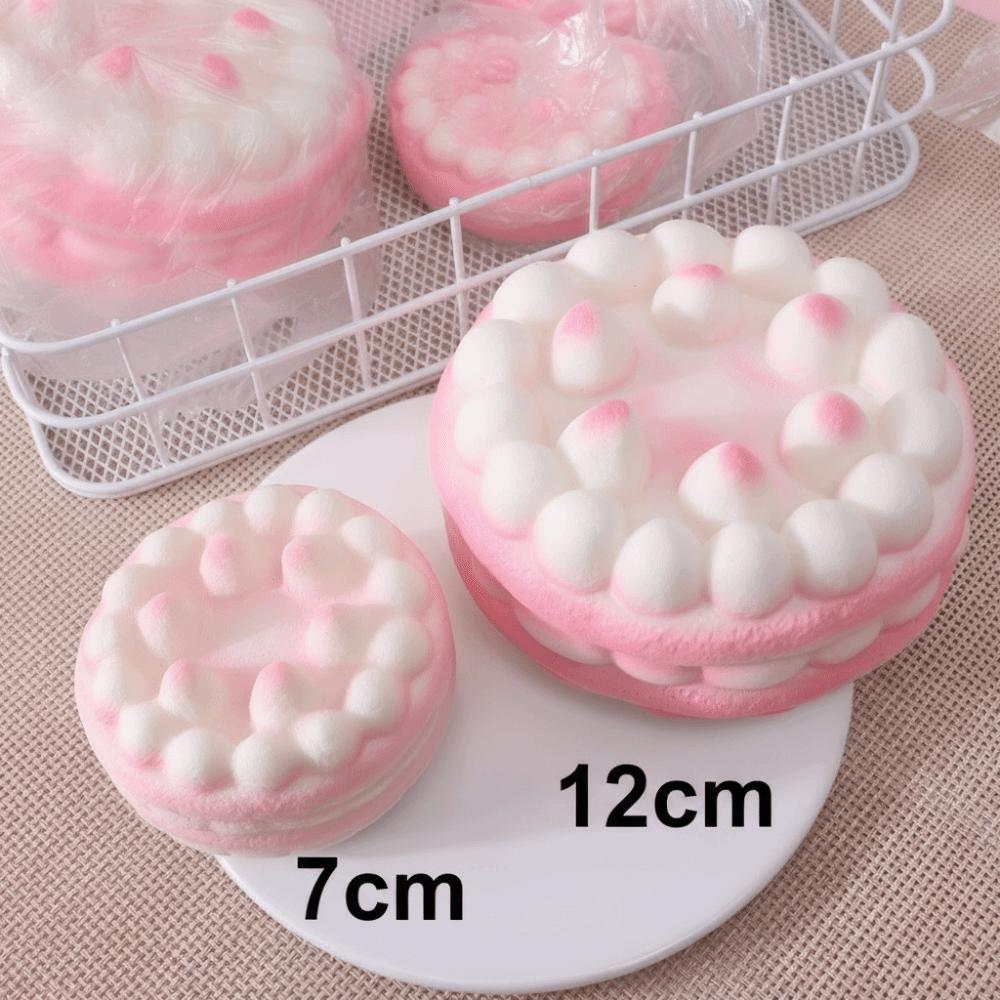 Simulation Raspberry Birthday Cake Squishy Fingertip Toy PU Relieve Stress Toys  Gift