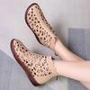 2024Women's Sandals Spring Summer Sandals Women's Breathable Hole Boots Flat Soft Non-slip Comfortable Shoes Sandalias De Mujer